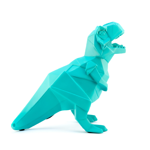 Velador t-rex poliserina con adaptador de USB a 220 22,7x13x22,6cm